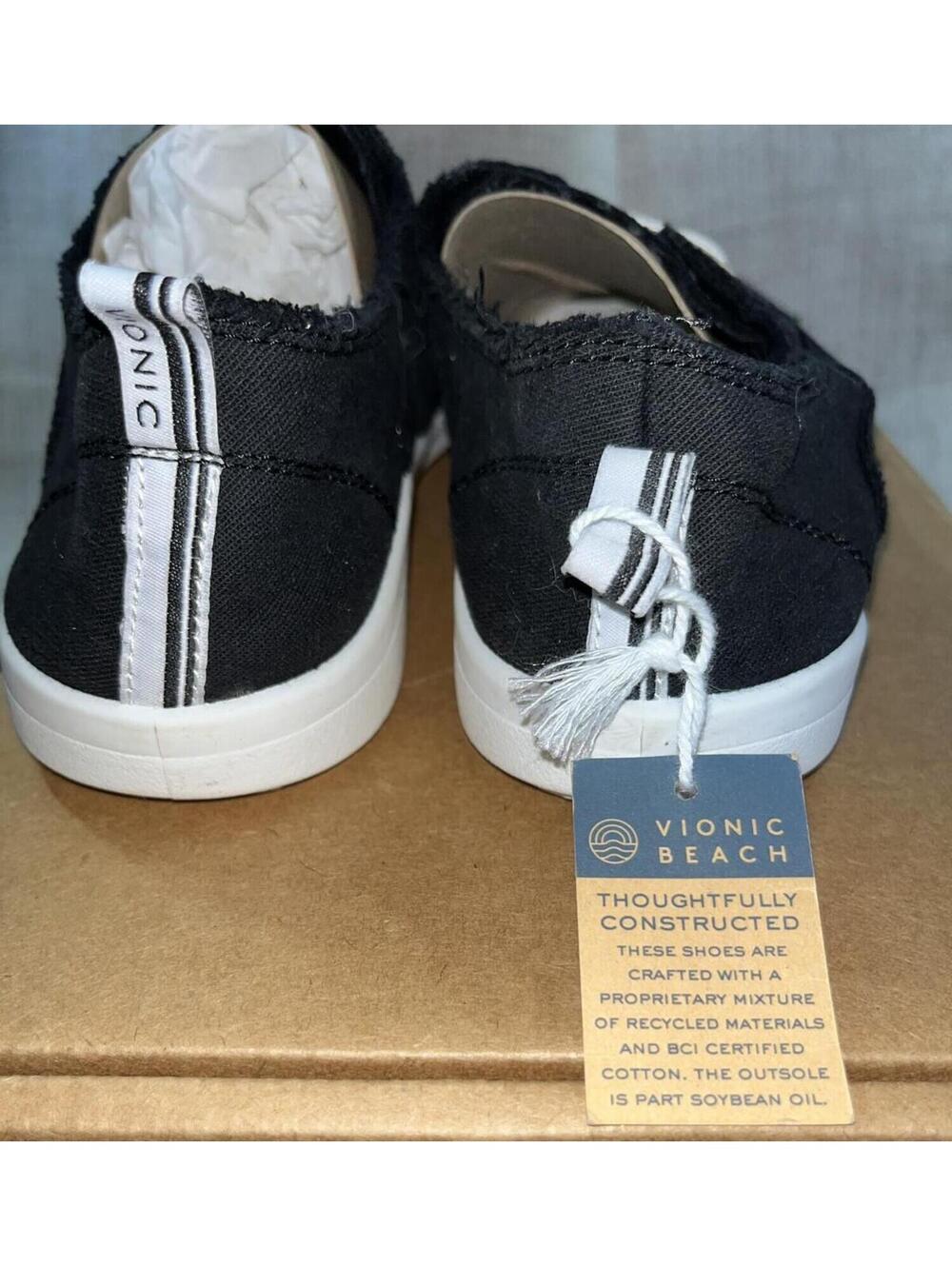 Vionic Beach Pismo Casual Sneaker NWT* 9.5 Black - Picture 3 of 5